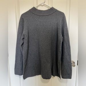 Grey mock neck sweater